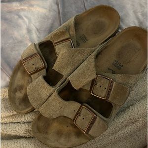 Suede Birkenstocks Size:8